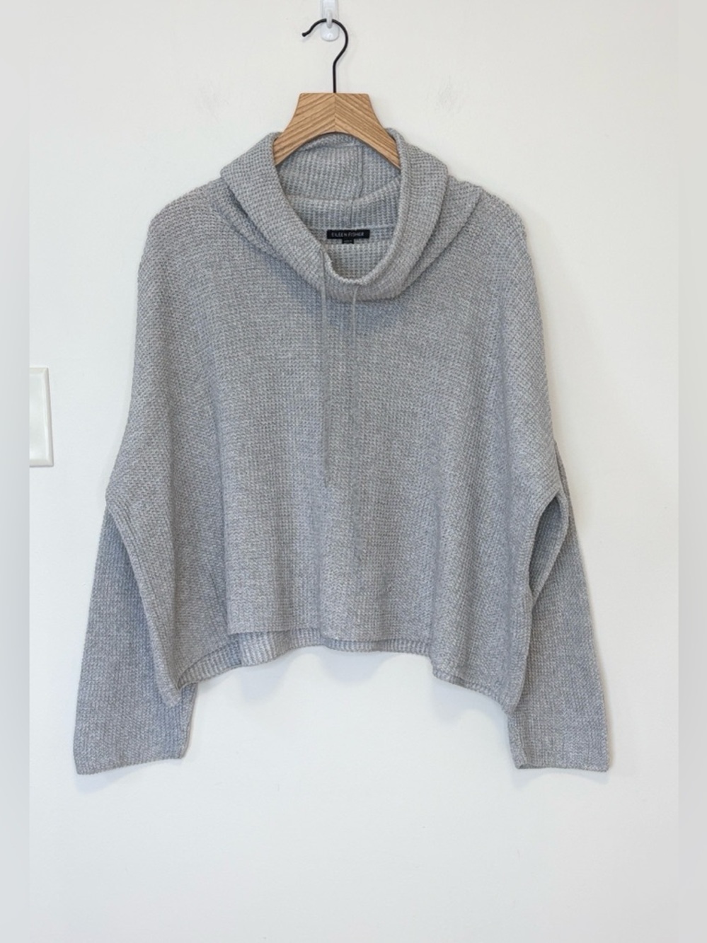 Eileen Fisher Peruvian Organic Cotton Funnel Neck Top , sz : medium - Picture 5 of 12